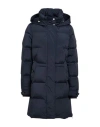 Woolrich Woman Puffer Midnight Blue Size Xl Polyamide, Elastane