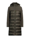 Woolrich Woman Puffer Military Green Size M Polyester, Elastane, Polyamide