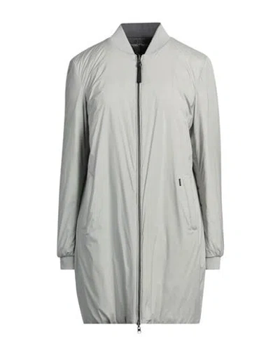 Woolrich Woman Puffer Sage Green Size M Polyamide, Elastane In Gray