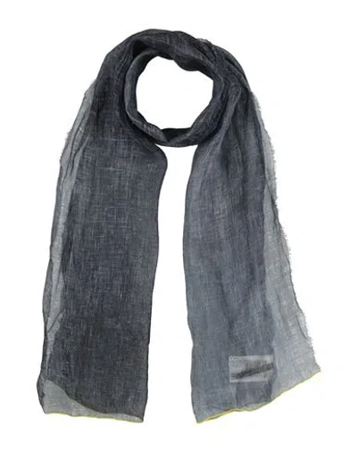 Woolrich Woman Scarf Blue Size - Linen