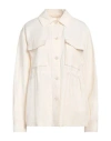Woolrich Woman Shirt Cream Size Xs Viscose, Linen In White