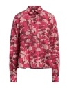 Woolrich Woman Shirt Fuchsia Size M Cotton In Pink