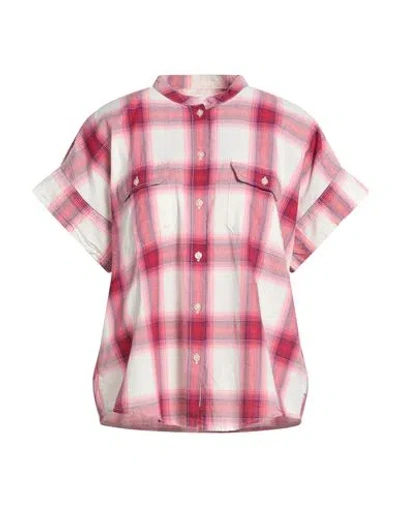 Woolrich Woman Shirt Fuchsia Size M Cotton In Pink