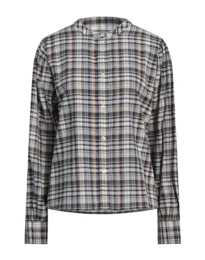 WOOLRICH WOOLRICH WOMAN SHIRT NAVY SIZE L COTTON