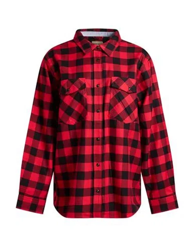 Woolrich Woman Shirt Red Size Xl Cotton