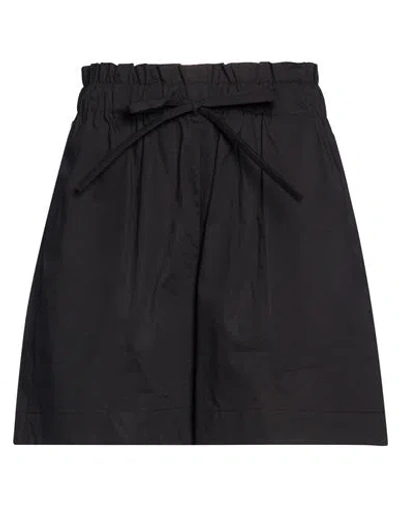 Woolrich Woman Shorts & Bermuda Shorts Black Size S Cotton