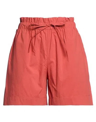 Woolrich Woman Shorts & Bermuda Shorts Brick Size S Cotton In Red