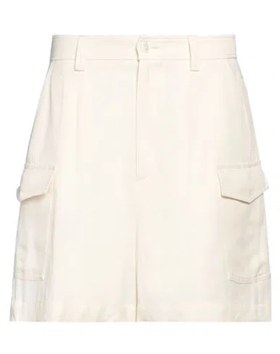 Woolrich Woman Shorts & Bermuda Shorts Ivory Size 29 Viscose, Linen In White