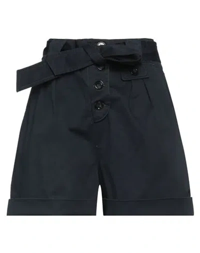Woolrich Woman Shorts & Bermuda Shorts Midnight Blue Size 25 Cotton, Elastane