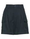 Woolrich Woman Shorts & Bermuda Shorts Midnight Blue Size 30 Viscose, Linen In Multi