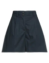 Woolrich Woman Shorts & Bermuda Shorts Midnight Blue Size Xs Cotton