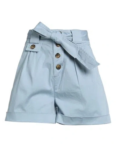 Woolrich Woman Shorts & Bermuda Shorts Pastel Blue Size 29 Cotton, Elastane In Blue