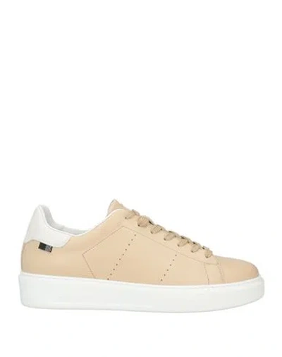 Woolrich Woman Sneakers Beige Size 11 Calfskin In Multi