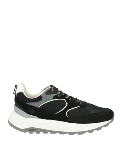 Woolrich Woman Sneakers Black Size 11 Textile Fibers, Leather