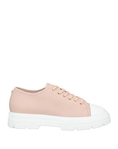 Woolrich Woman Sneakers Blush Size 10 Leather In Multi
