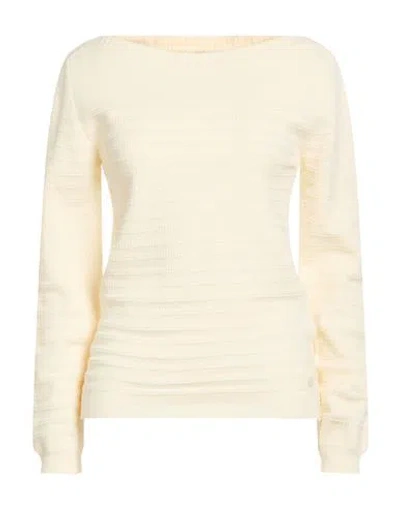 Woolrich Woman Sweater Cream Size M Cotton In Neutral