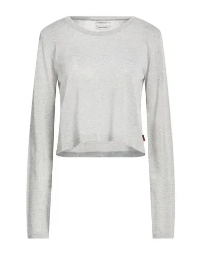 Woolrich Woman Sweater Light Grey Size L Viscose, Polyester In Gray