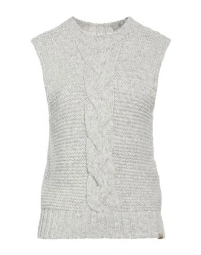 Woolrich Woman Sweater Light Grey Size S Alpaca Wool, Wool, Polyamide In Gray