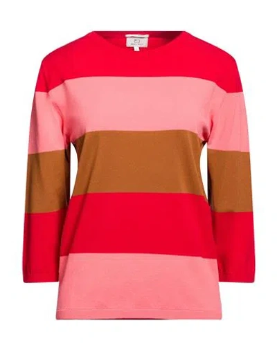 Woolrich Woman Sweater Red Size Xl Viscose, Polyester In Multi