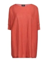 Woolrich Woman Sweater Rust Size L Wool In Red