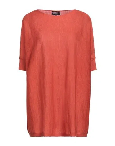Woolrich Woman Sweater Rust Size L Wool In Red