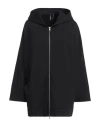 Woolrich Woman Sweatshirt Black Size 2 Cotton