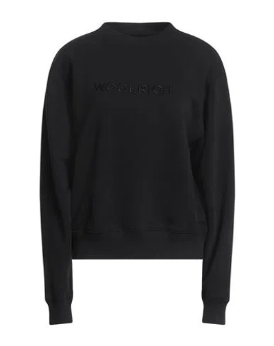 Woolrich Woman Sweatshirt Black Size L Cotton, Polyester
