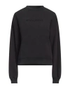 Woolrich Woman Sweatshirt Black Size Xs Cotton, Polyester In Black