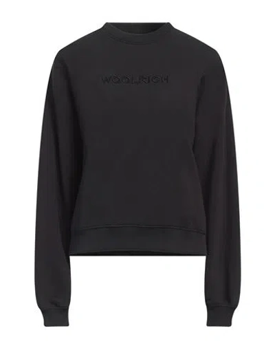Woolrich Woman Sweatshirt Black Size Xs Cotton, Polyester
