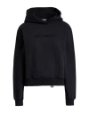Woolrich Woman Sweatshirt Black Size M Cotton, Polyester In Black