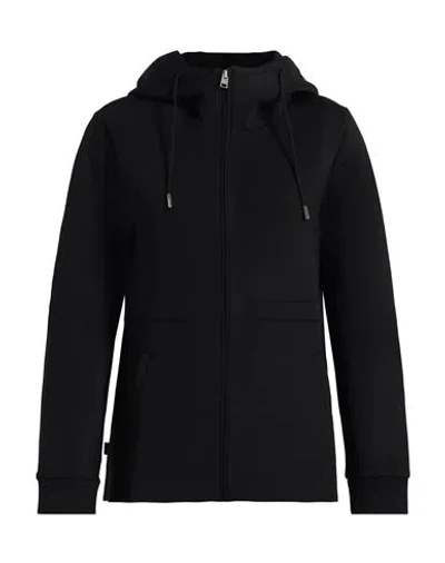 Woolrich Woman Sweatshirt Black Size M Polyester, Elastane