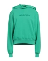 Woolrich Woman Sweatshirt Green Size S Cotton, Polyester