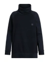 Woolrich Woman Sweatshirt Midnight Blue Size L Cotton, Wool, Polyamide In Blue