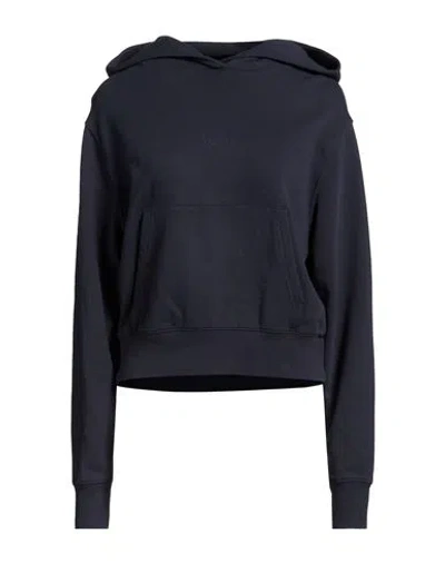 Woolrich Woman Sweatshirt Navy Size L Cotton In Blue
