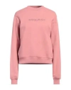Woolrich Fleece Crew Neck Sweatshirt In Pink