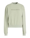 Woolrich Woman Sweatshirt Sage Green Size Xs Cotton, Polyester In Green