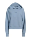 Woolrich Woman Sweatshirt Sky Blue Size M Cotton