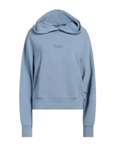 Woolrich Woman Sweatshirt Sky Blue Size M Cotton