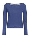 Woolrich Woman T-shirt Blue Size Xs Linen In Blue