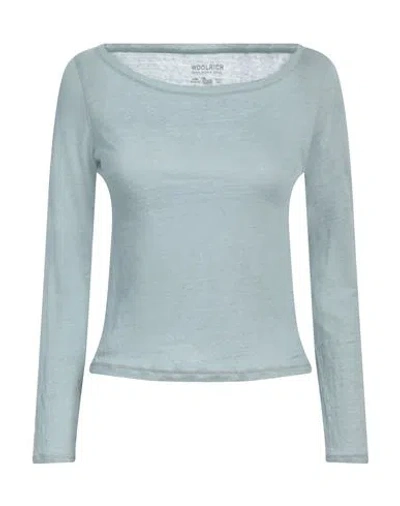 Woolrich Woman T-shirt Grey Size Xs Linen In Grey