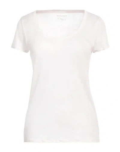 Woolrich Woman T-shirt Light Pink Size M Linen
