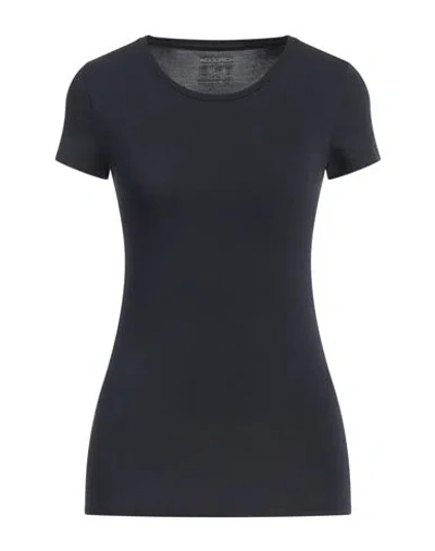 Woolrich Woman T-shirt Midnight Blue Size S Viscose, Elastane