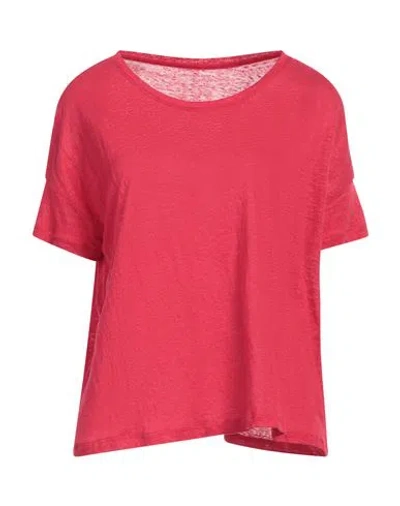 Woolrich Woman T-shirt Red Size M Linen