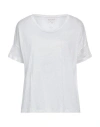 Woolrich Woman T-shirt White Size M Linen In White
