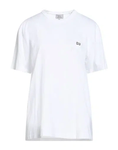 Woolrich Woman T-shirt White Size M Cotton