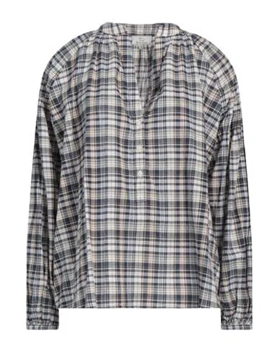 Woolrich Woman Top Midnight Blue Size L Cotton In Navy Blue