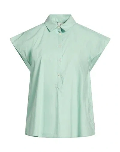 Woolrich Woman Top Sage Green Size M Cotton