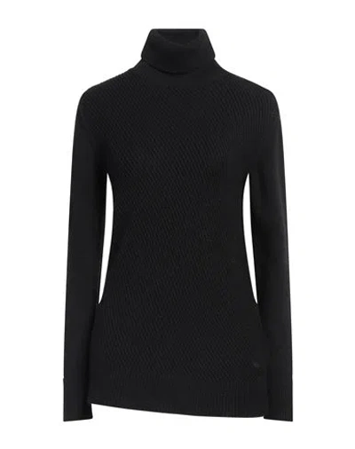 Woolrich Woman Turtleneck Black Size S Polyamide, Viscose, Wool, Cashmere
