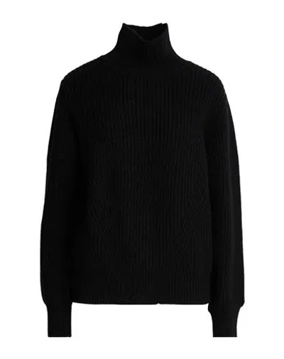 Woolrich Woman Turtleneck Black Size Xl Virgin Wool