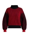 Woolrich Woman Turtleneck Brick Size L Wool In Multi
